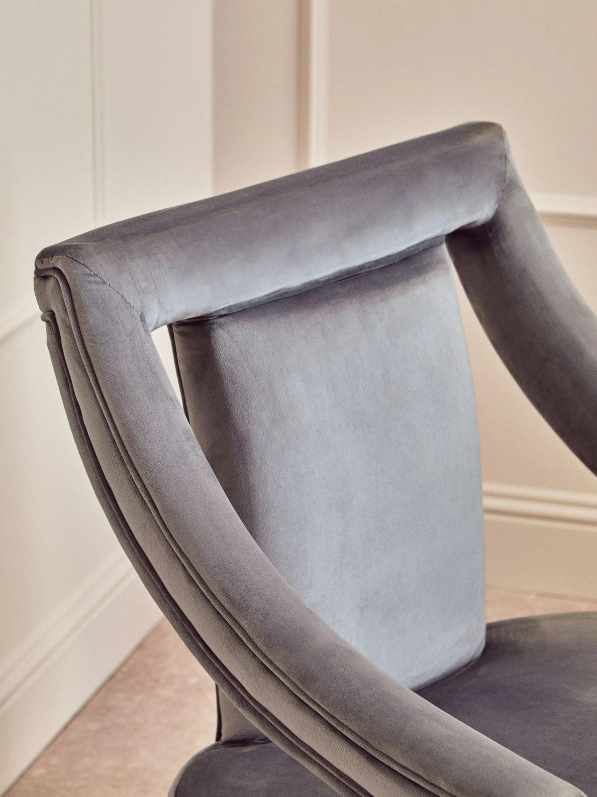 Ross Velvet Chair #colour_grey