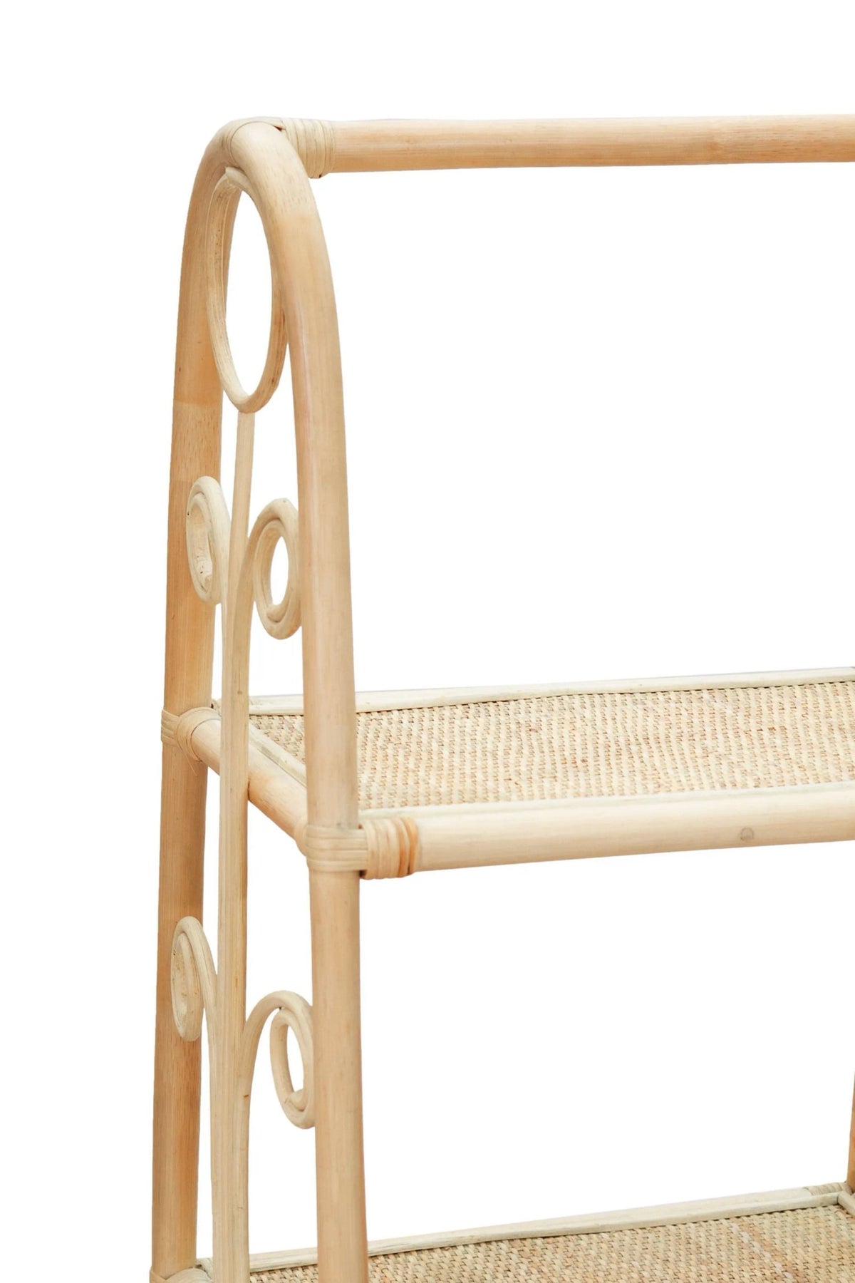 Uppingham Three Tier Rattan Square Shelf Unit