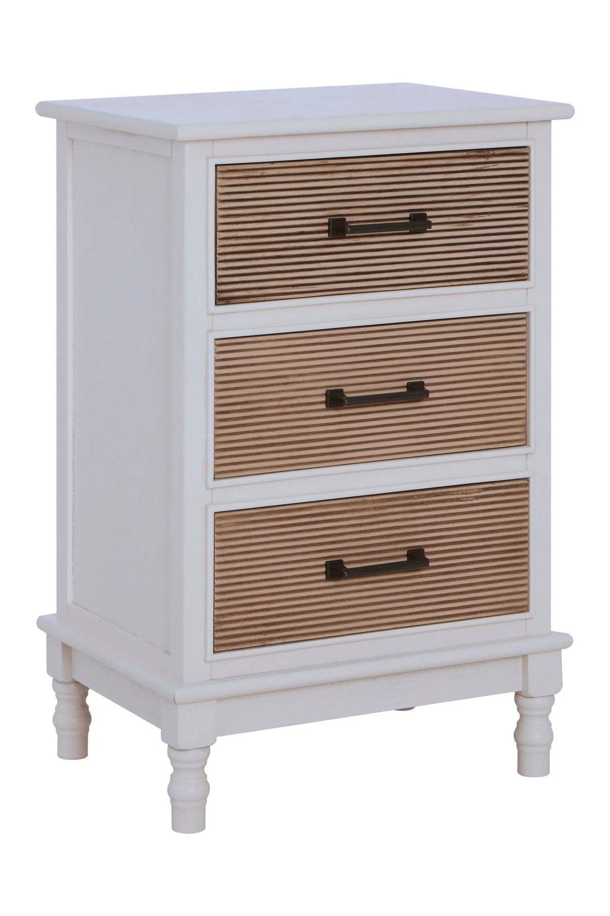 Savoy White Wooden Chest of 3 Drawer