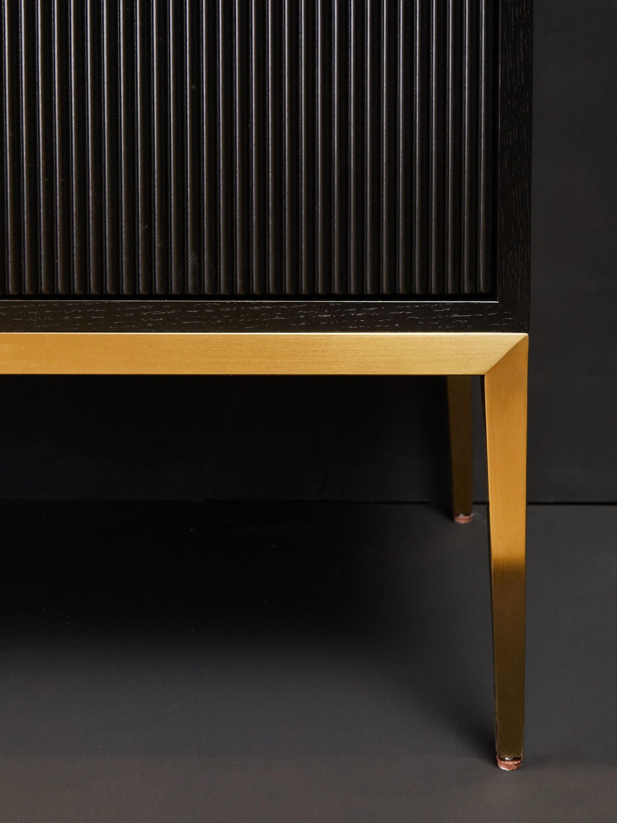 Lisbon Black and Gold Two Door Sideboard