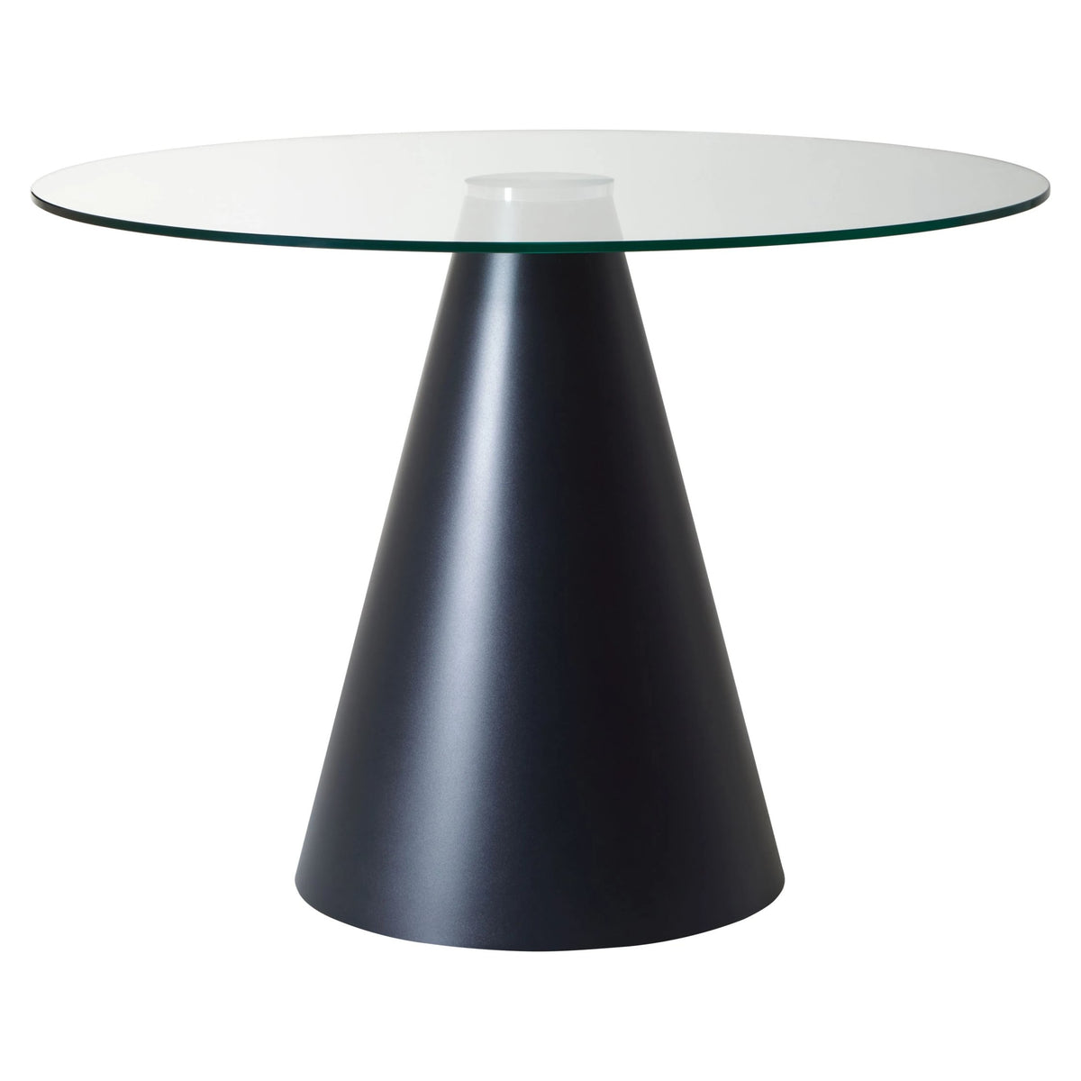 Devon Large Black Conical Base Round Dining Table