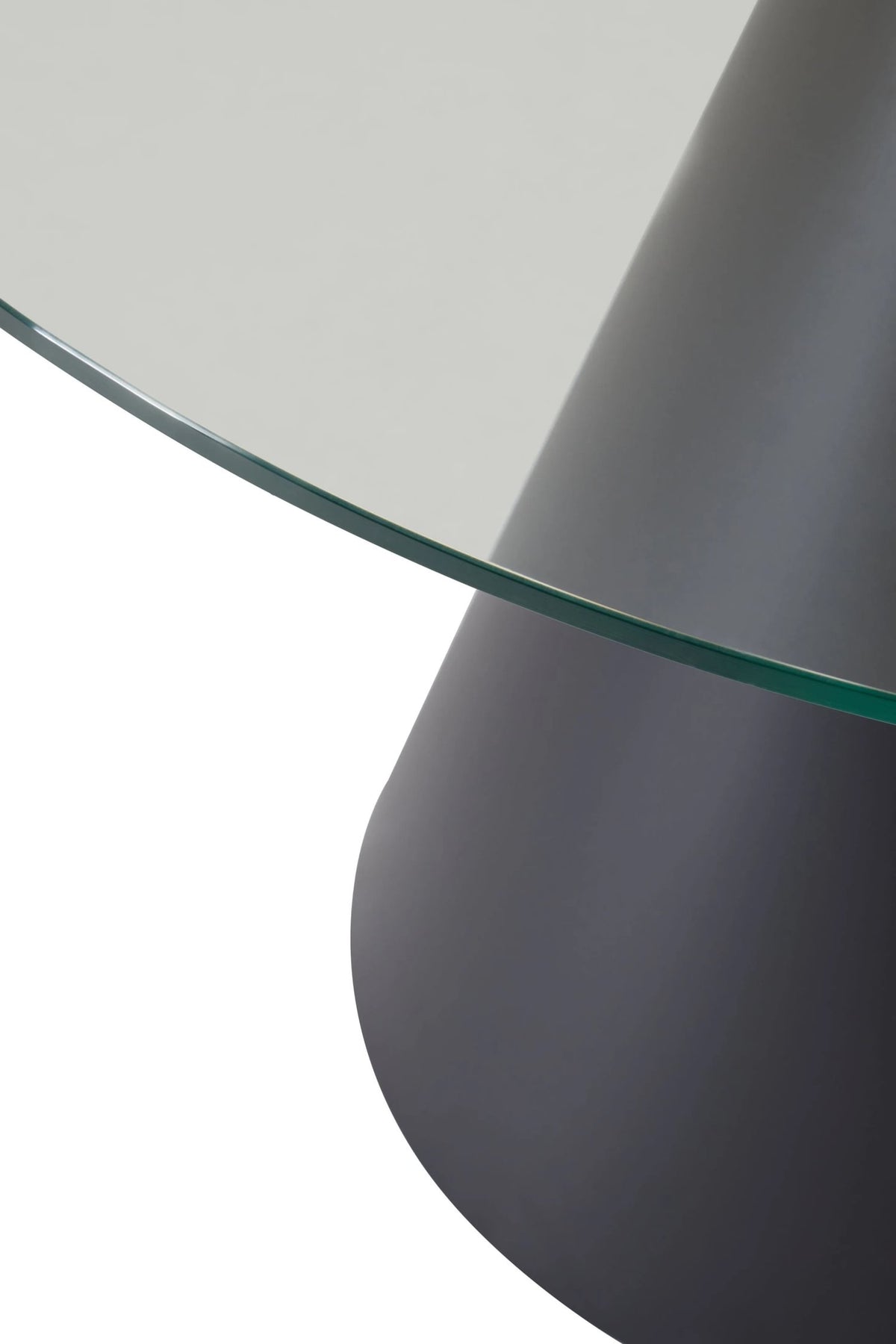 Devon Large Black Conical Base Round Dining Table