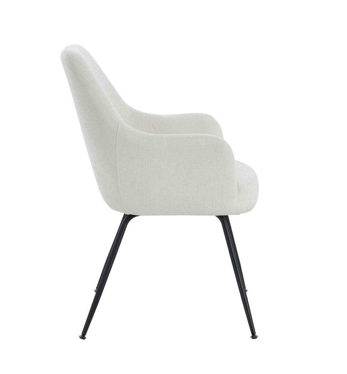 Chichester Set of 2 Textured Fabric Dining Chairs with Arms