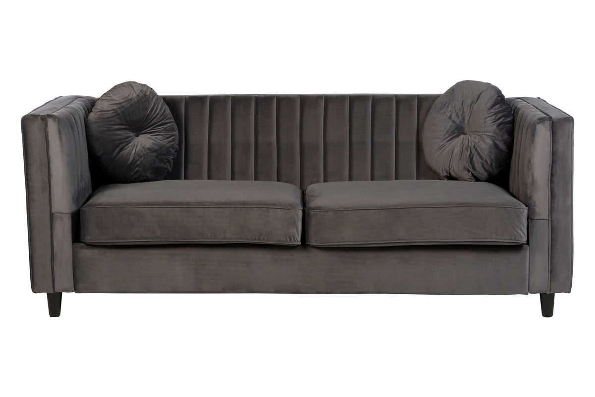 Hudson Three Seat Velvet Sofa