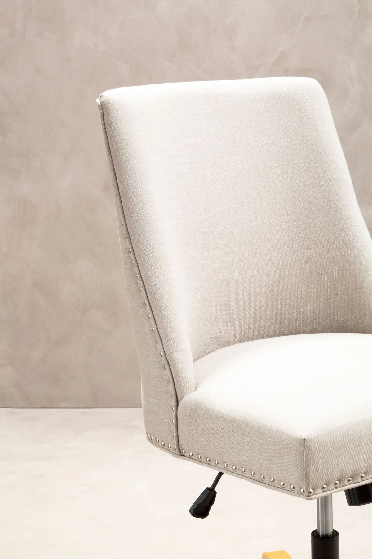 Shaftesbury Fabric Home Office Chair with Wooden Base #colour_natural