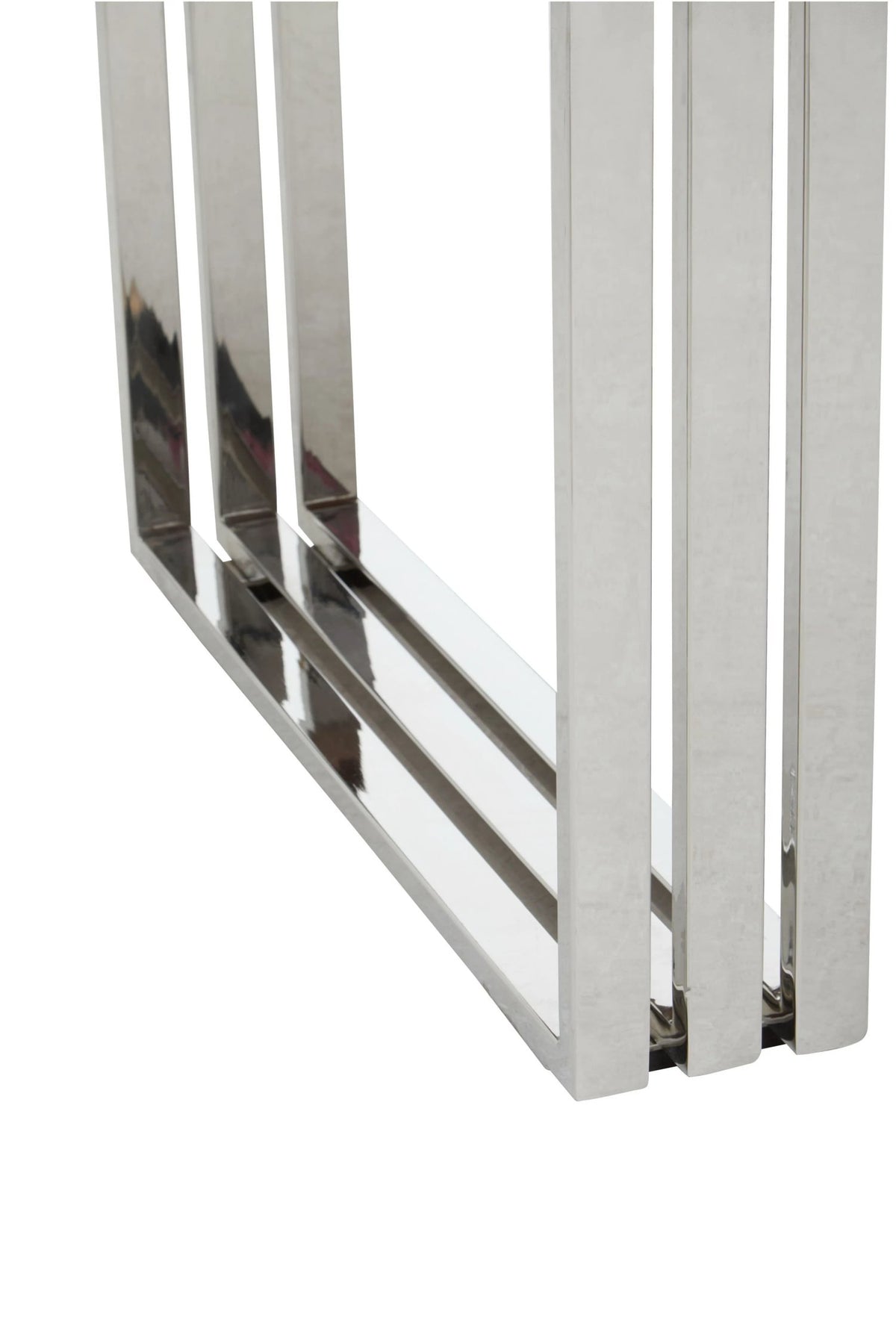 Granada Acacia Wood and Silver Legs Dining Table