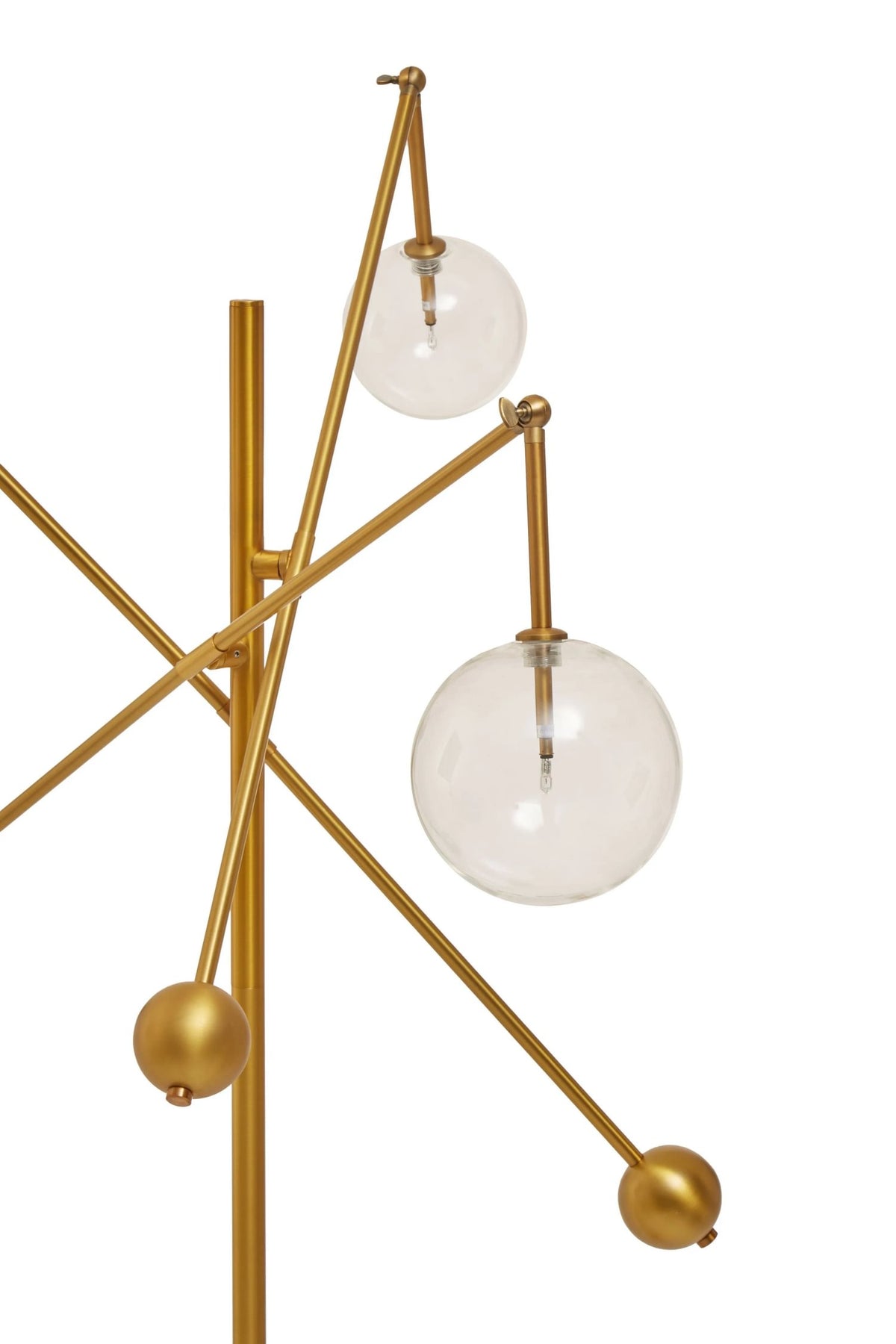 Cambridge Brass Finish Three Bulb Floor Lamp