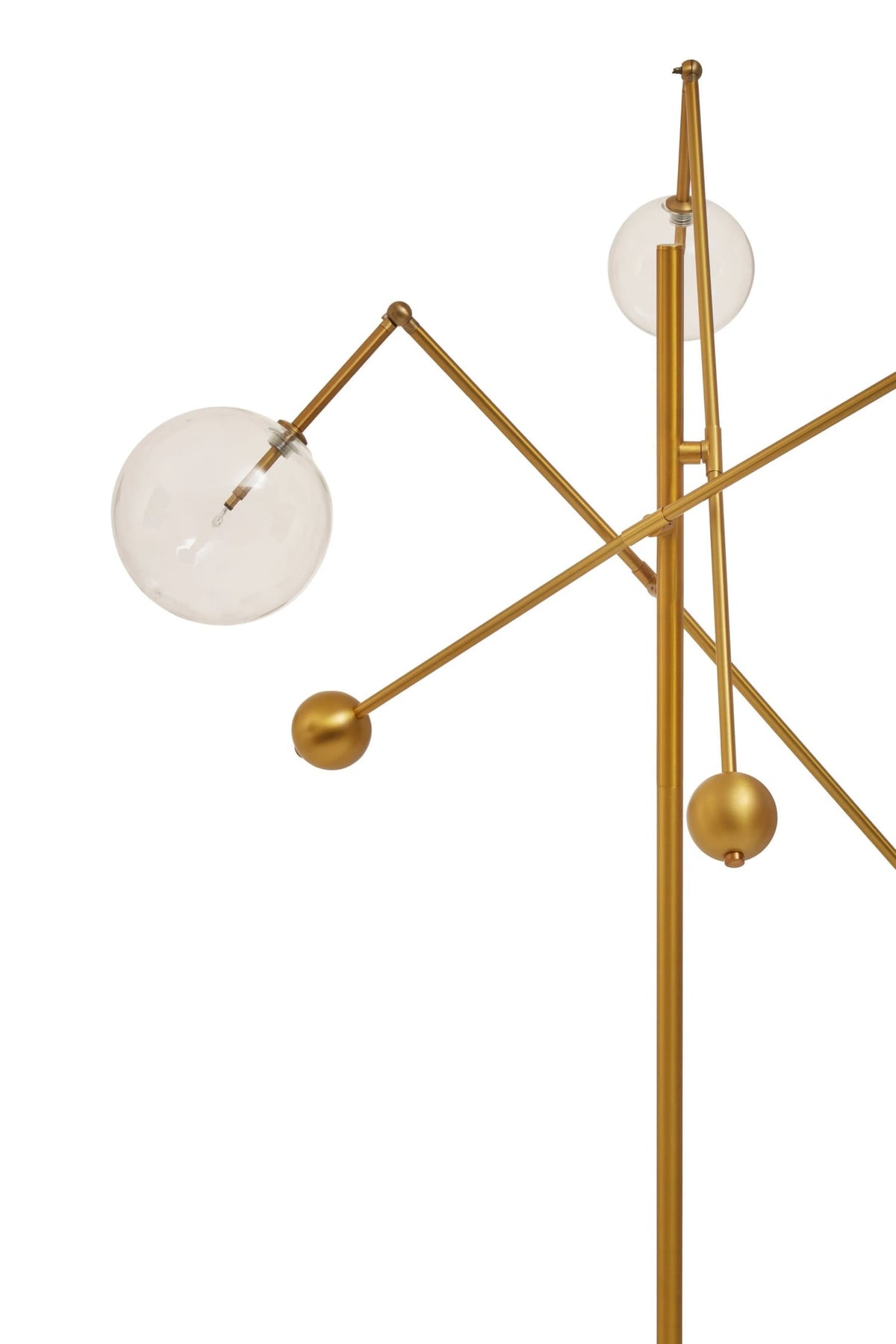 Cambridge Brass Finish Three Bulb Floor Lamp