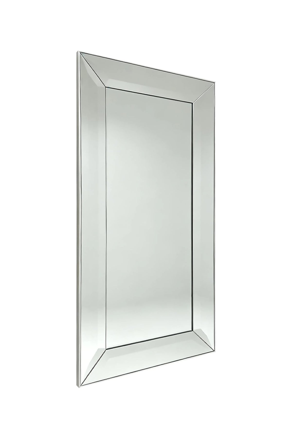 Langport Silver Frame Leaner Floor Mirror