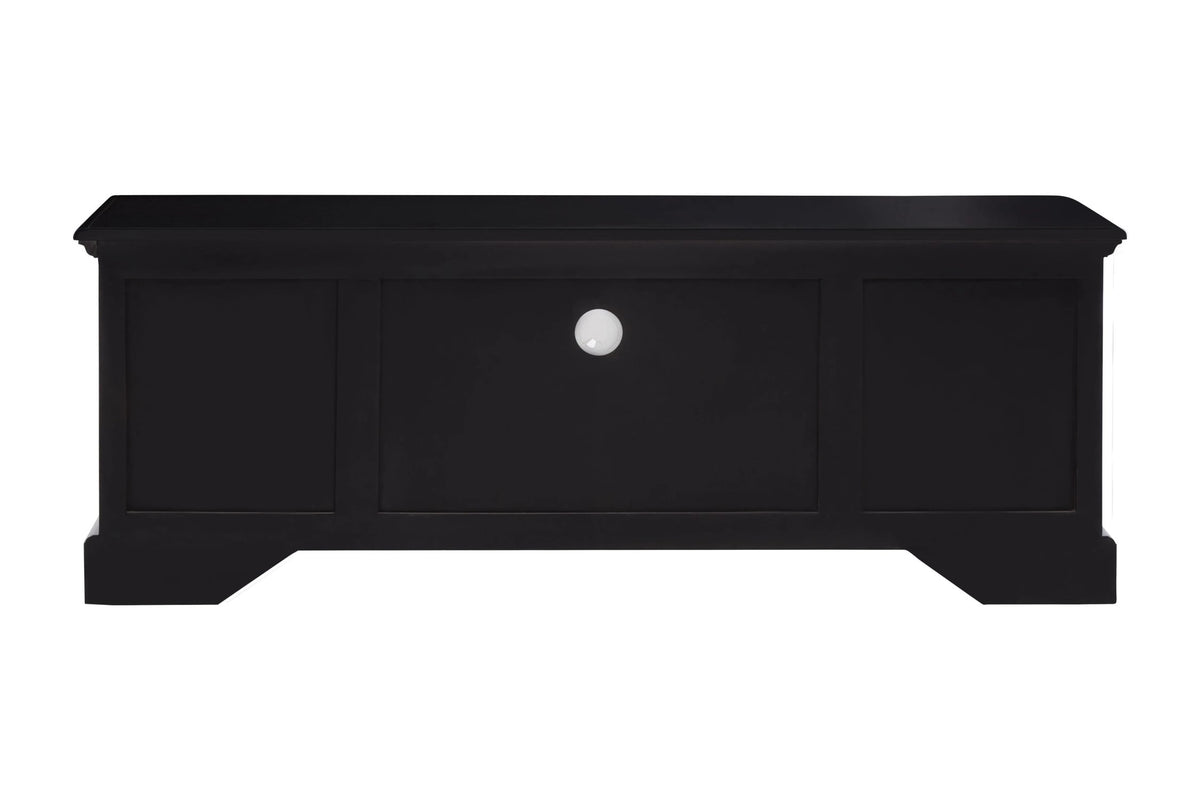 Durness Black Wooden Media Unit