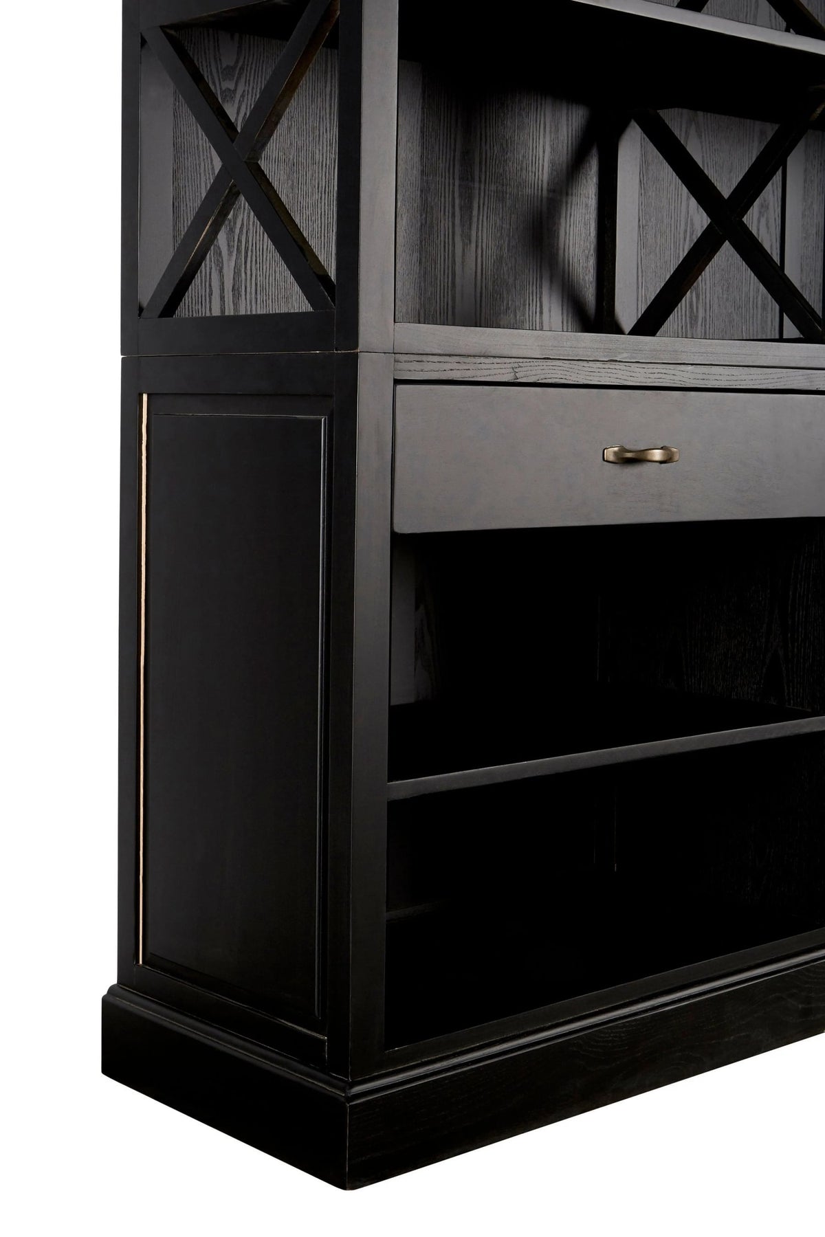 Cannes Black Birchwood Large Cabinet