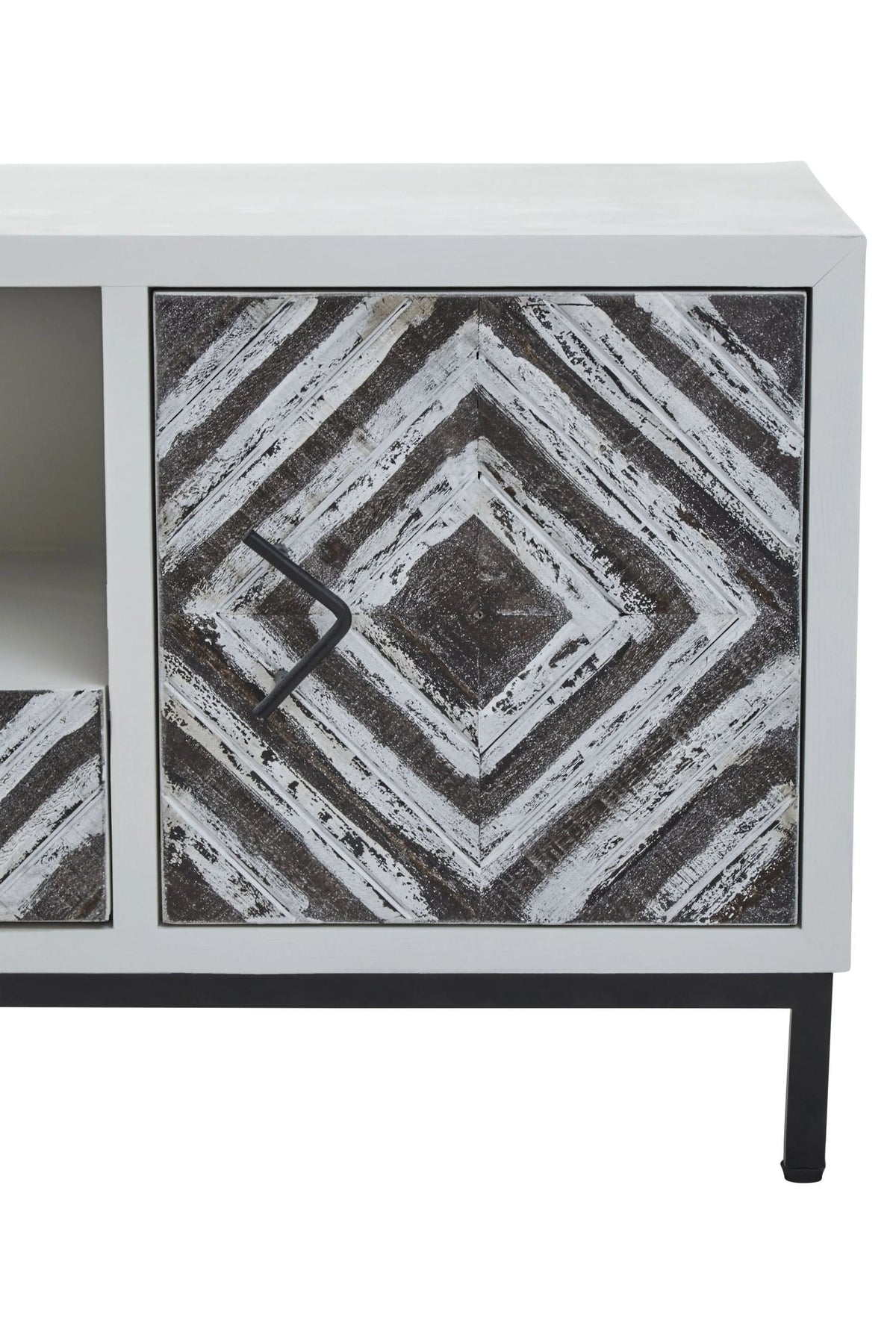 Canterbury Rustic Chevron Media Unit