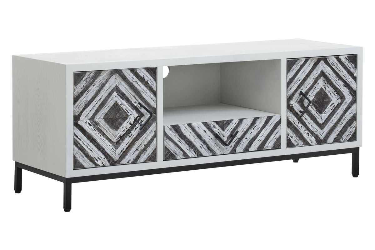 Canterbury Rustic Chevron Media Unit