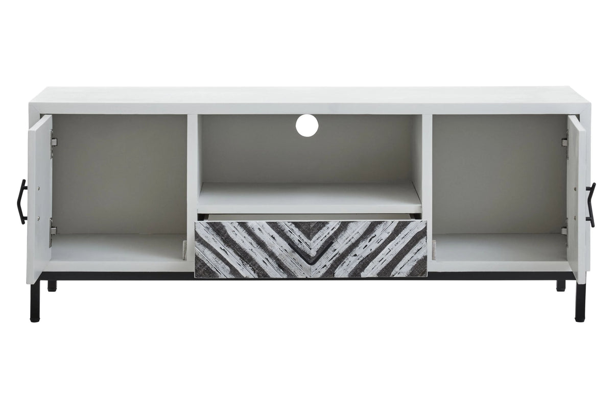 Canterbury Rustic Chevron Media Unit