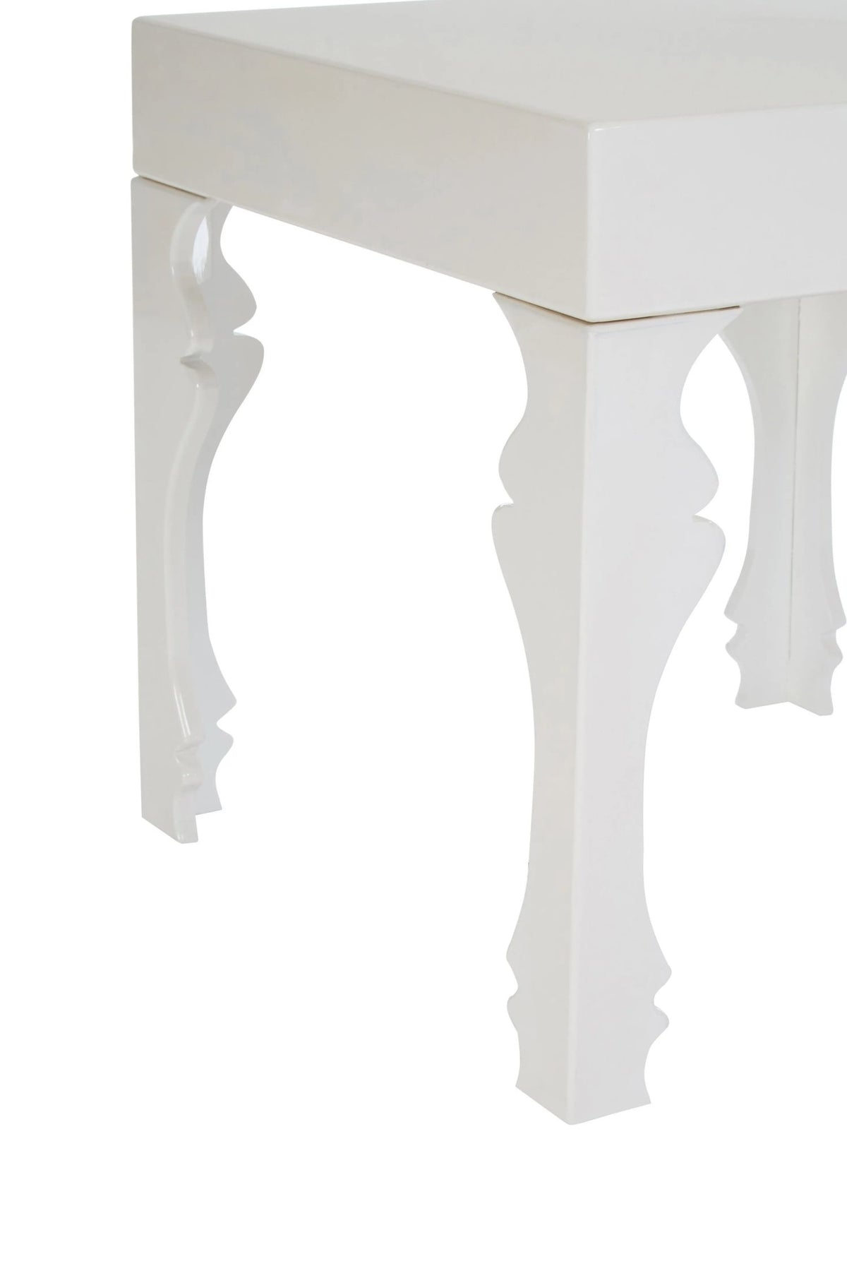 Cobham High Gloss Side Table #colour_white