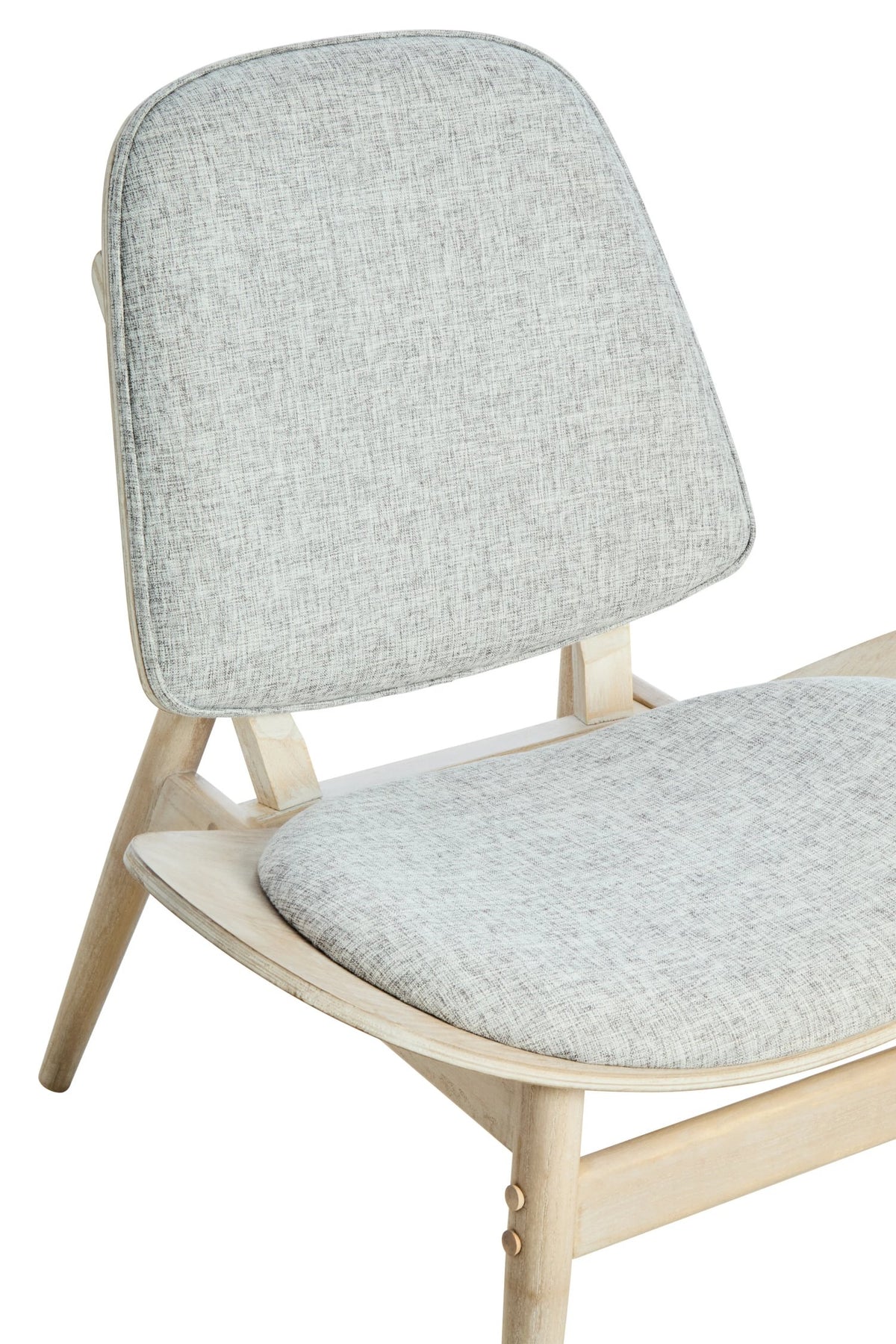 Harrogate Fabric and Washed Elm Wood Chair