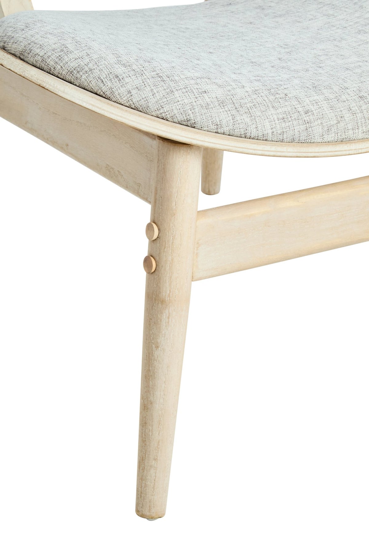 Harrogate Fabric and Washed Elm Wood Chair