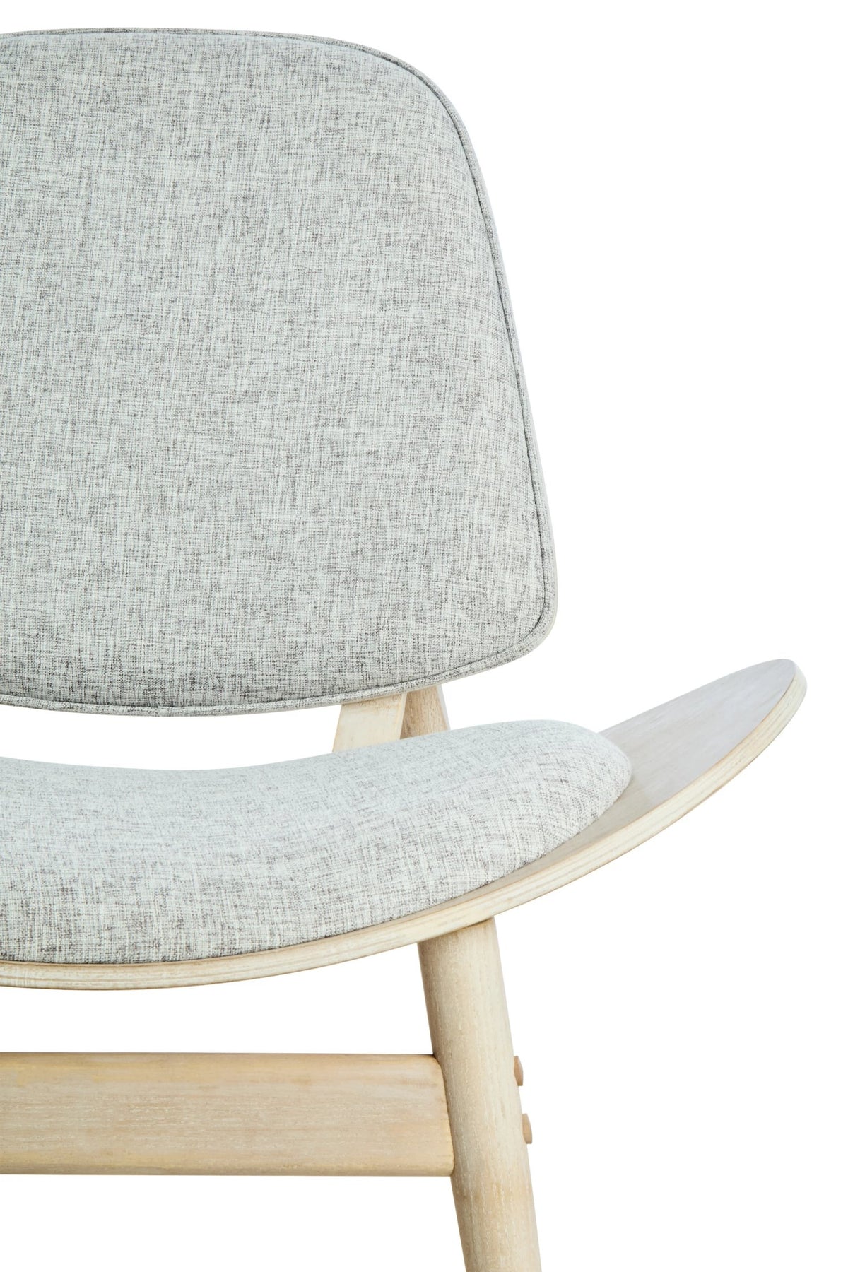 Harrogate Fabric and Washed Elm Wood Chair