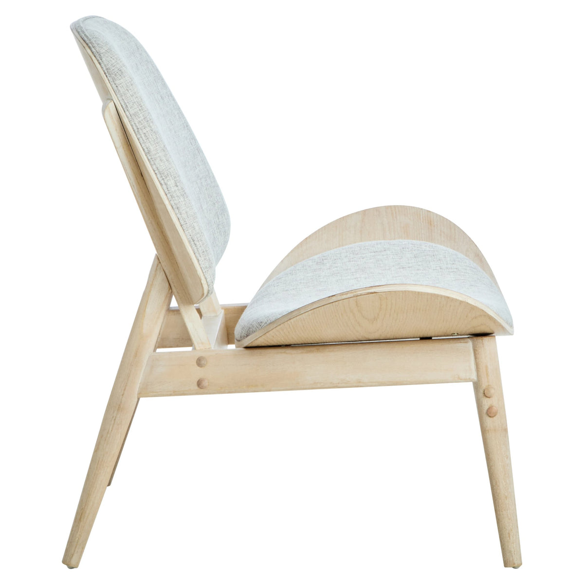 Harrogate Fabric and Washed Elm Wood Chair