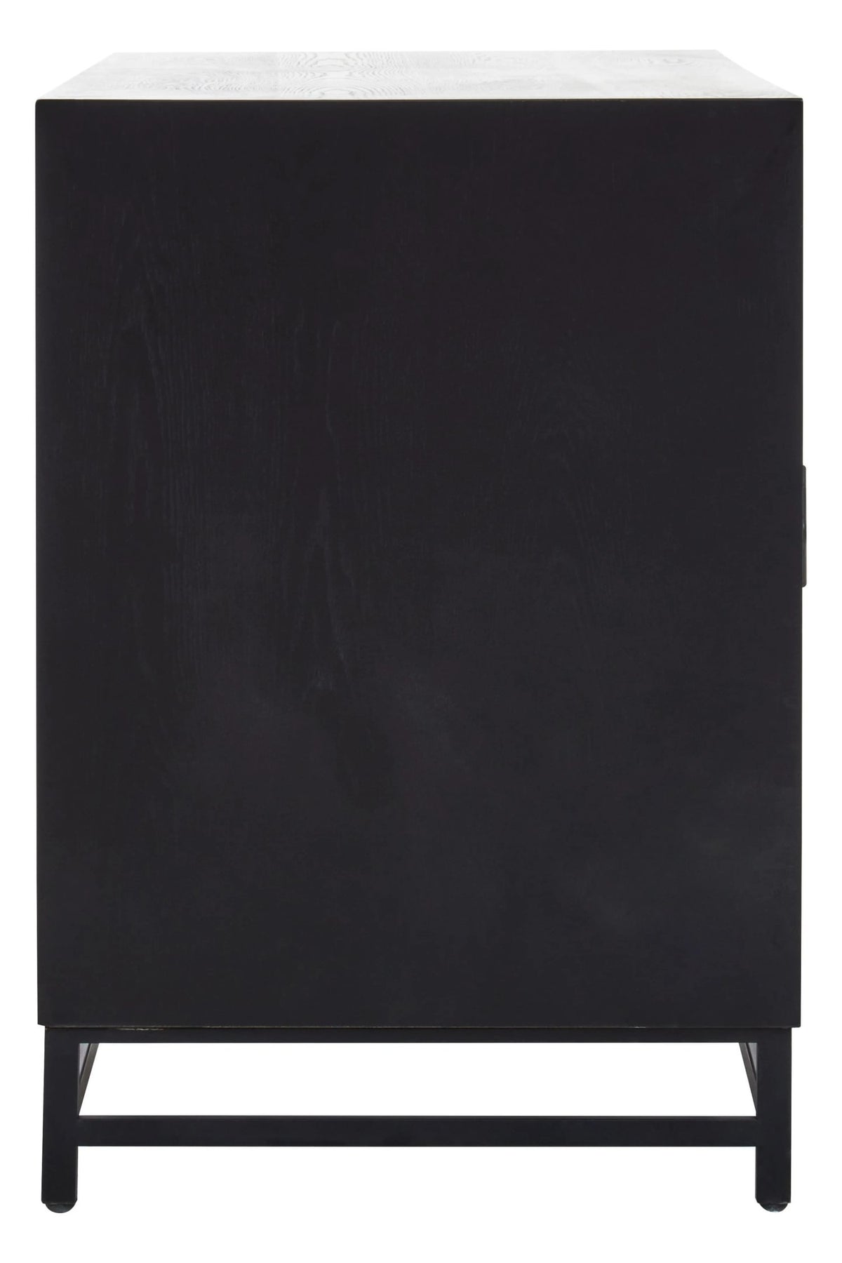 Canterbury Black Rustic Chevron Four Door Sideboard