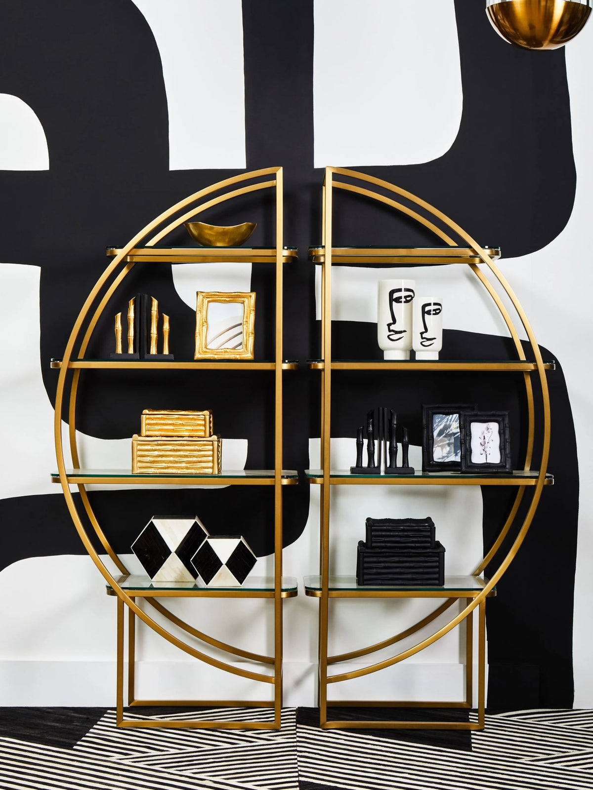 Valencia Half Moon 4 Tier Shelf Unit