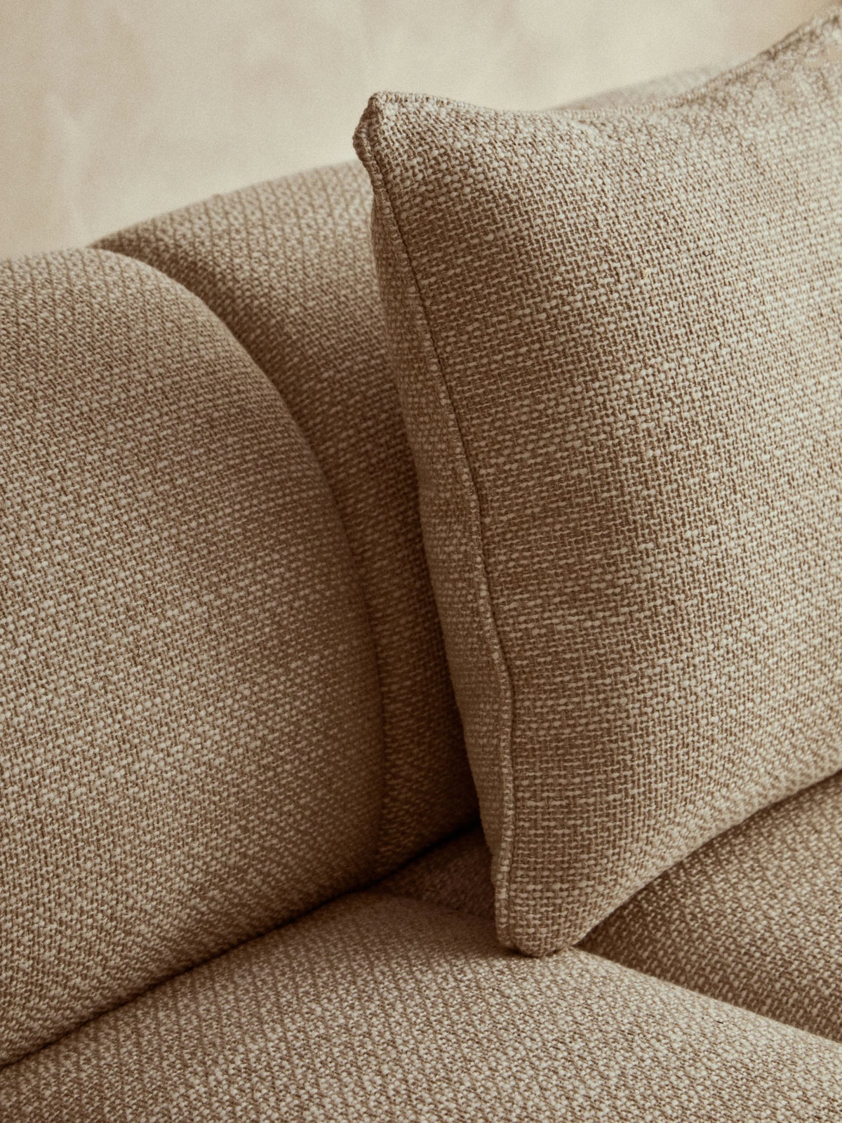 Beverley Cream Linen 3 Seater Curved Sofa