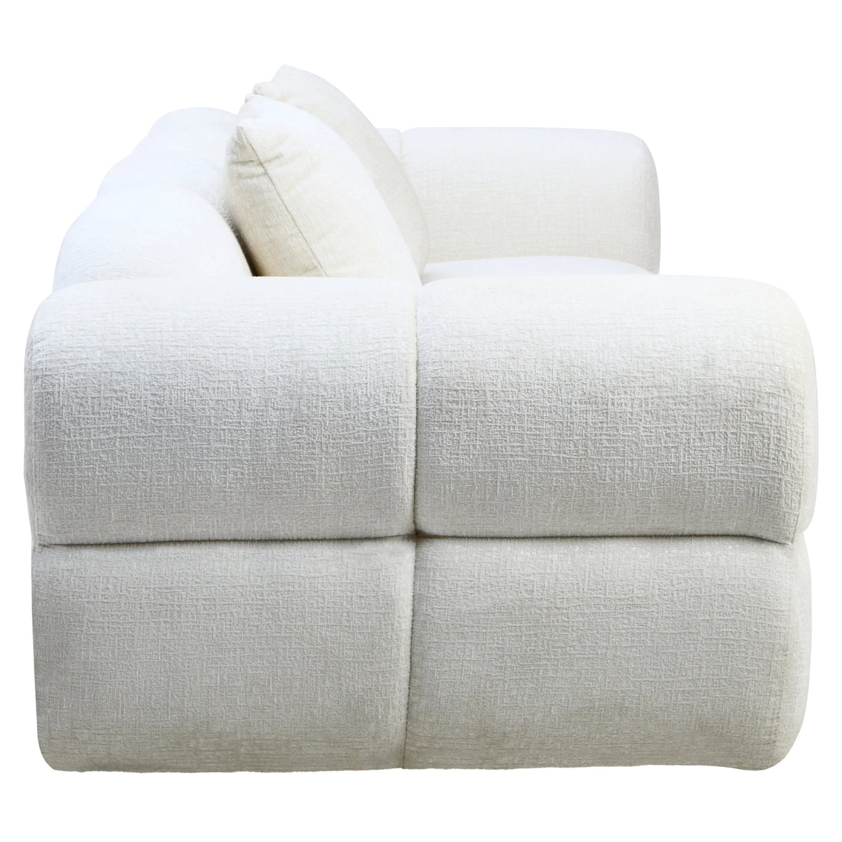Kirkby Cream Textured Fabric Large 3 Seater Sofa