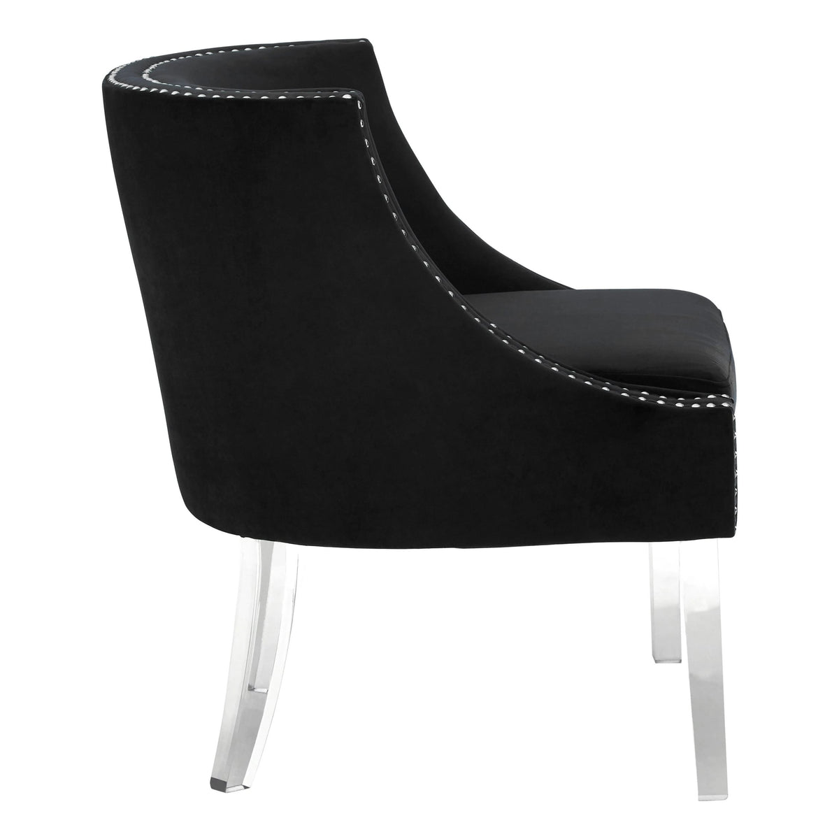 Sorrento Velvet Chair with Acrylic Legs