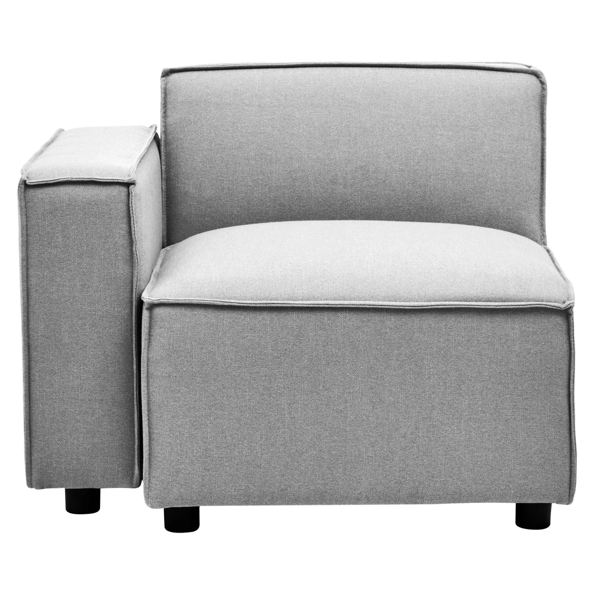 Marylebone Grey Fabric Modular Sofa (left-hand)