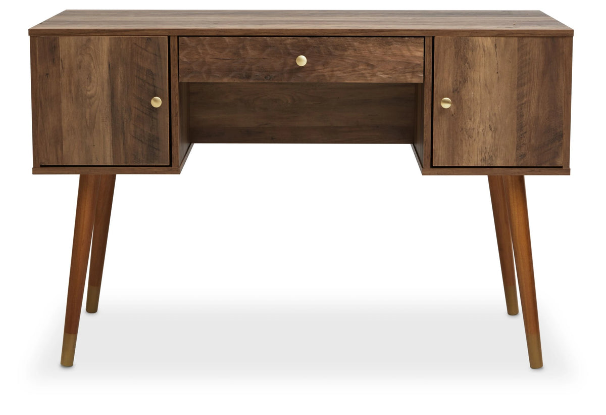 Mayfair Wood Veneer Desk with Storage