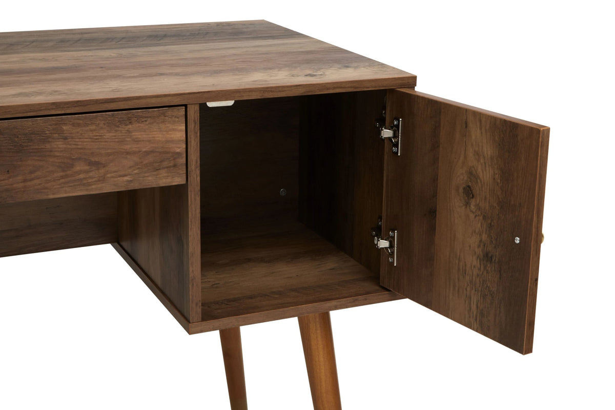Mayfair Wood Veneer Desk with Storage