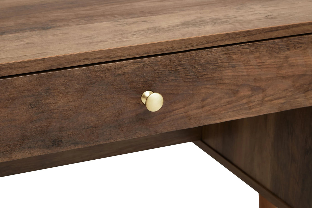 Mayfair Wood Veneer Desk with Storage