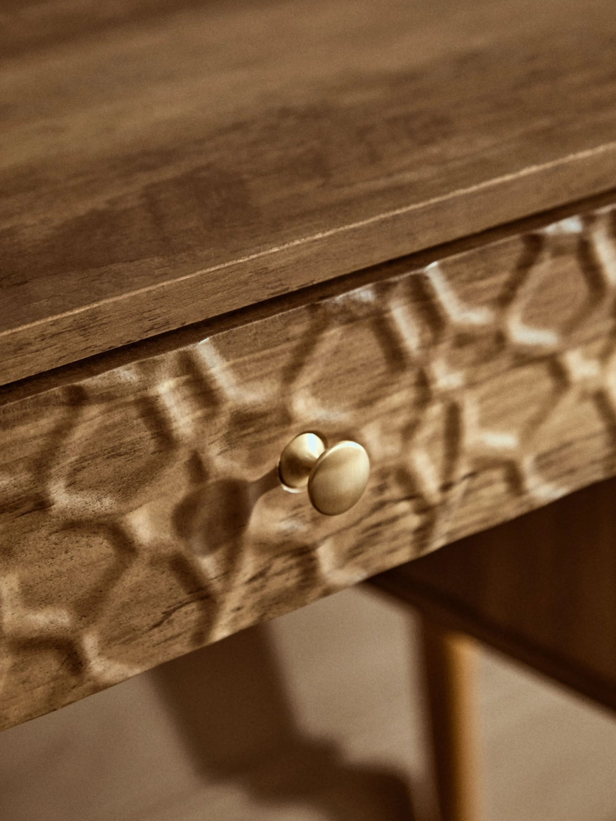 Mayfair Wood Veneer Desk with Storage