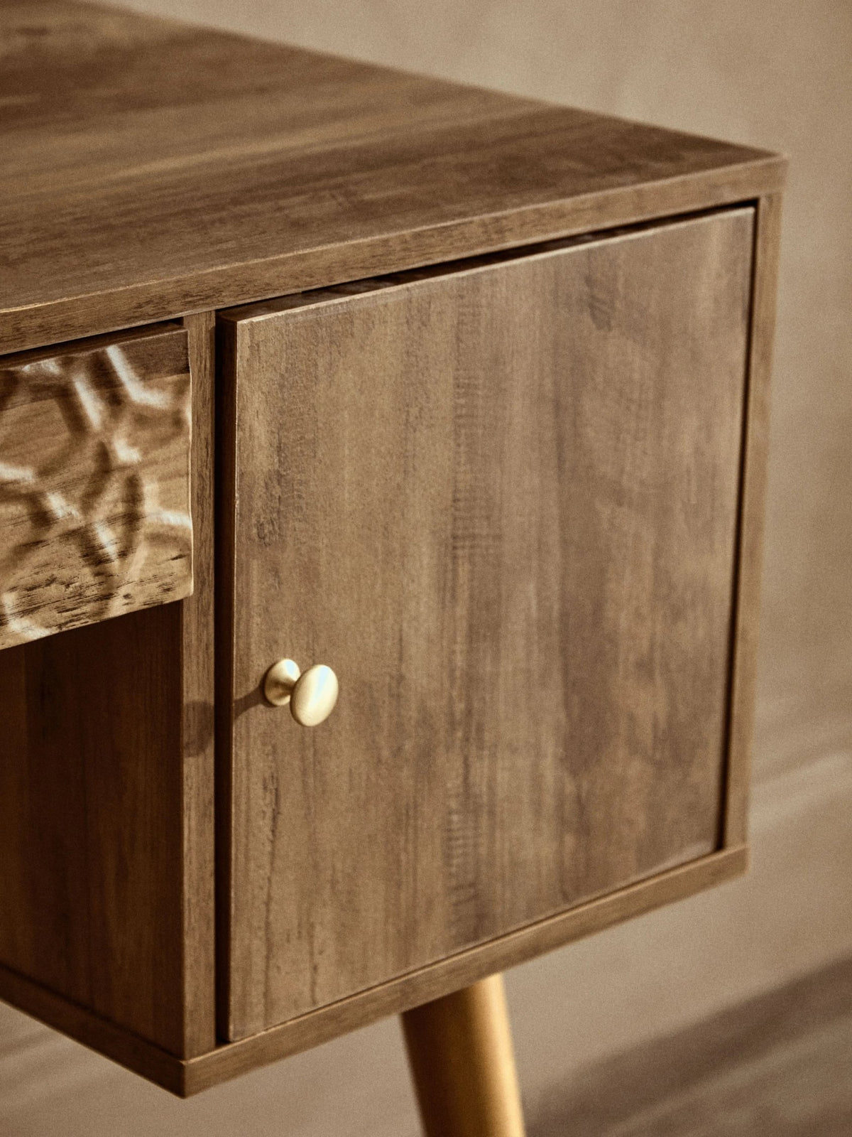 Mayfair Wood Veneer Desk with Storage