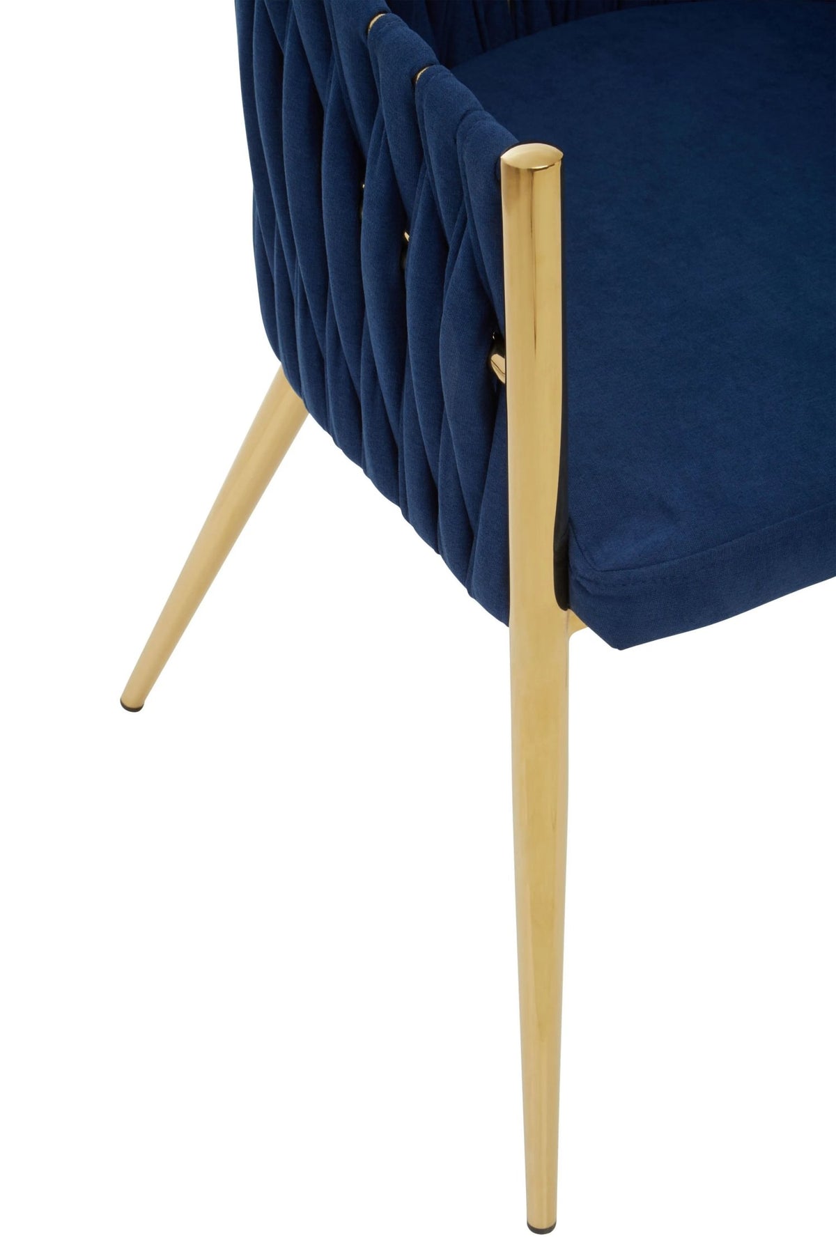 Richmond Blue Dining Chair with Woven Back