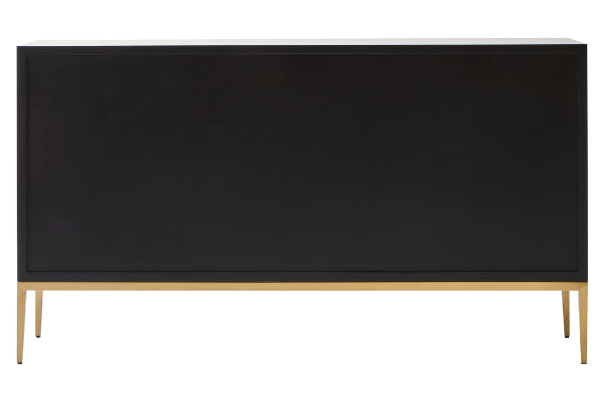 Valencia Grey Shagreen Effect 4 Door Sideboard