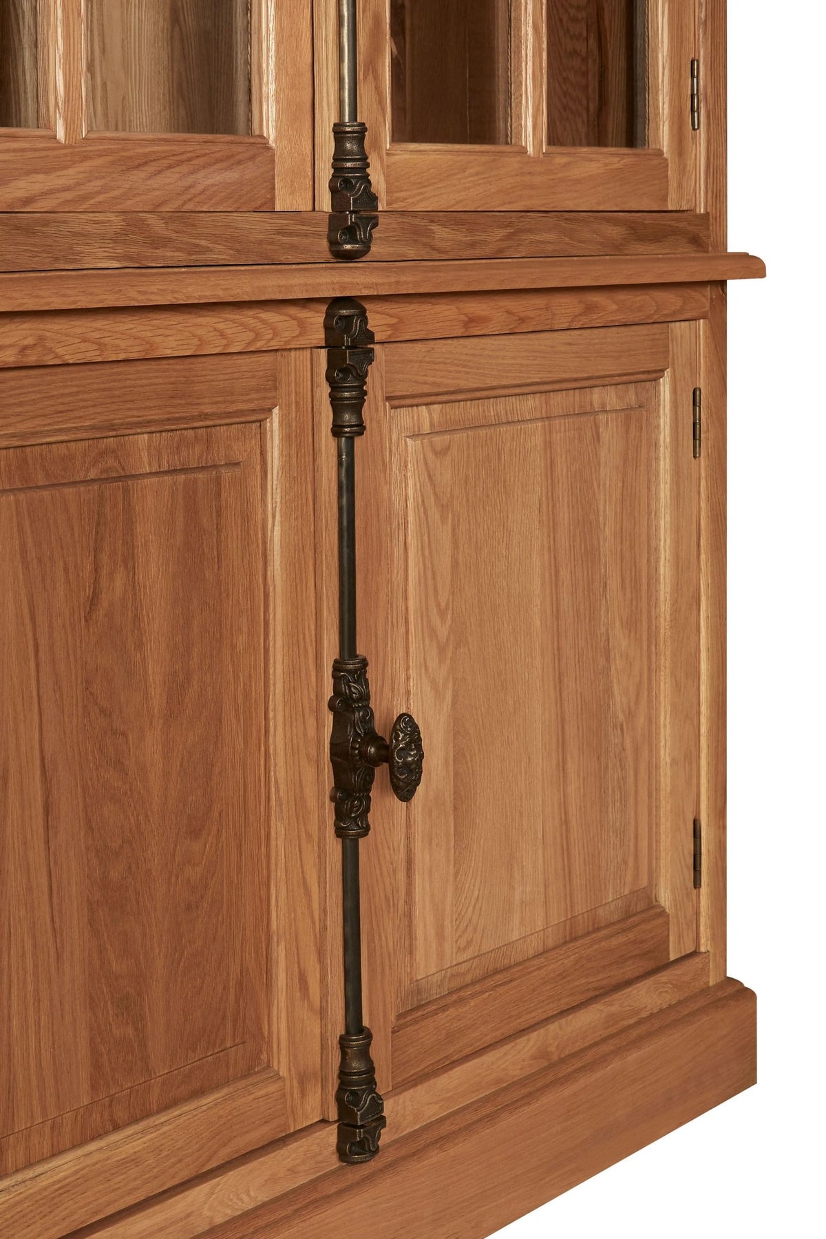 Cannes Oak Wood Tall Cabinet #colour_natural
