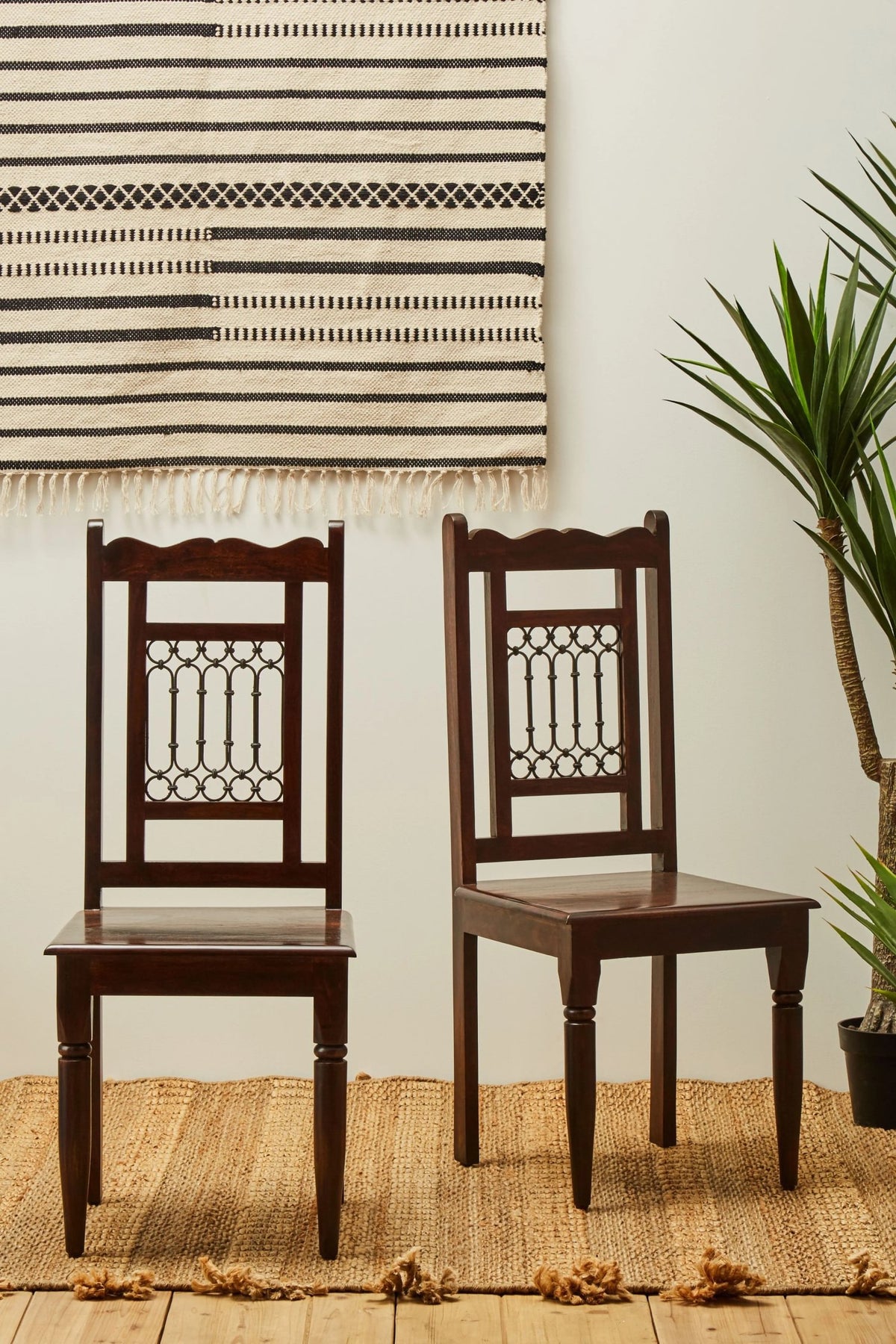 Brooklyn Dark Sheesham Wood Dining Chair