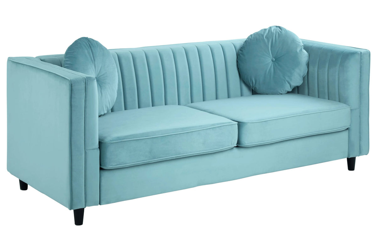 Hudson Three Seat Velvet Sofa