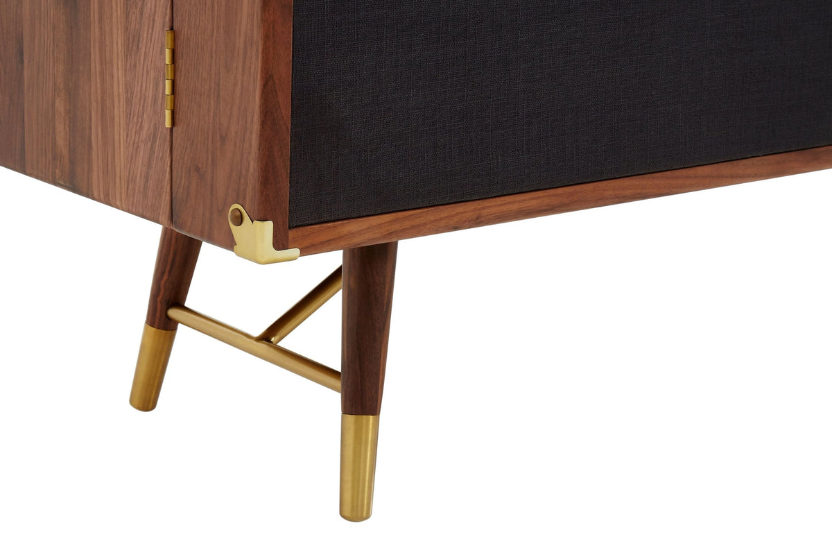 Hudson Walnut Wood 2 Door and Drawers Sideboard