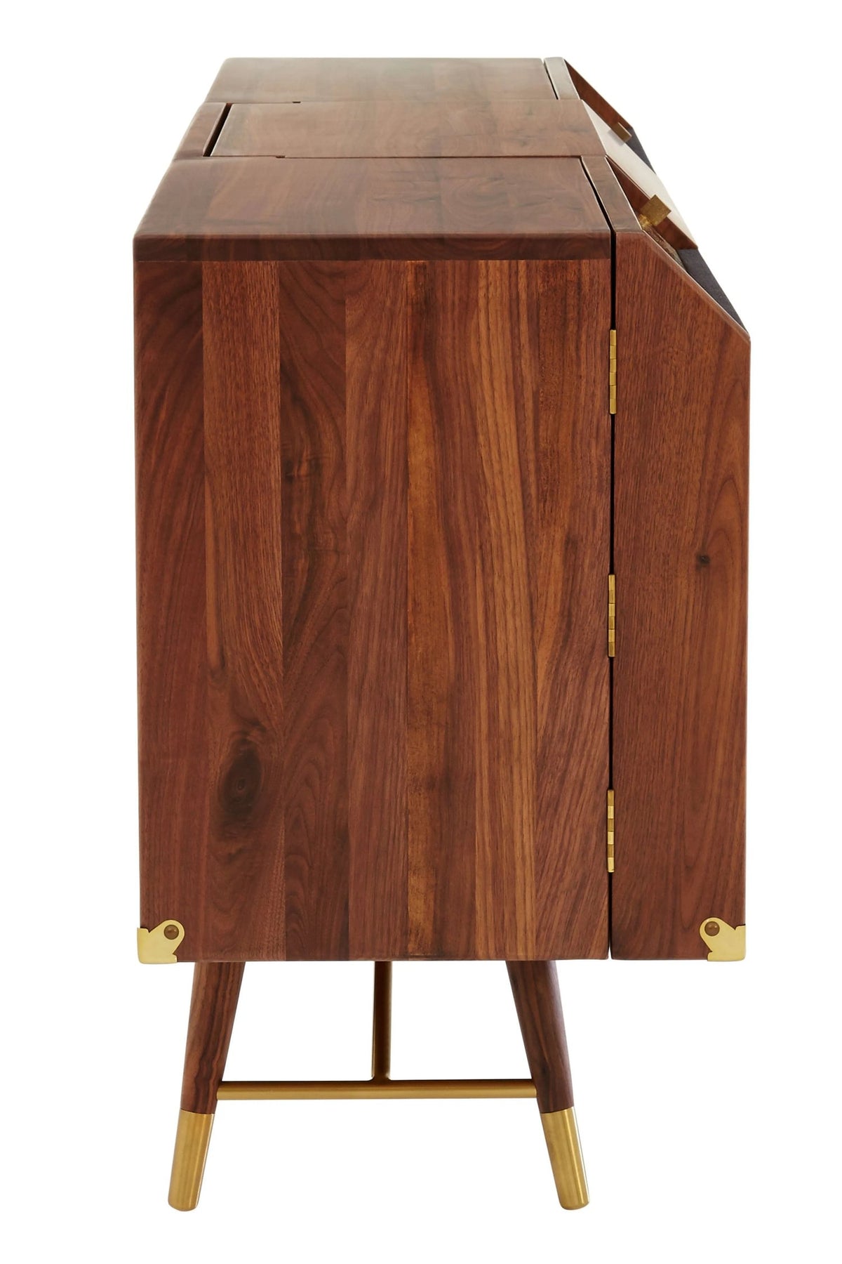 Hudson Walnut Wood 2 Door and Drawers Sideboard