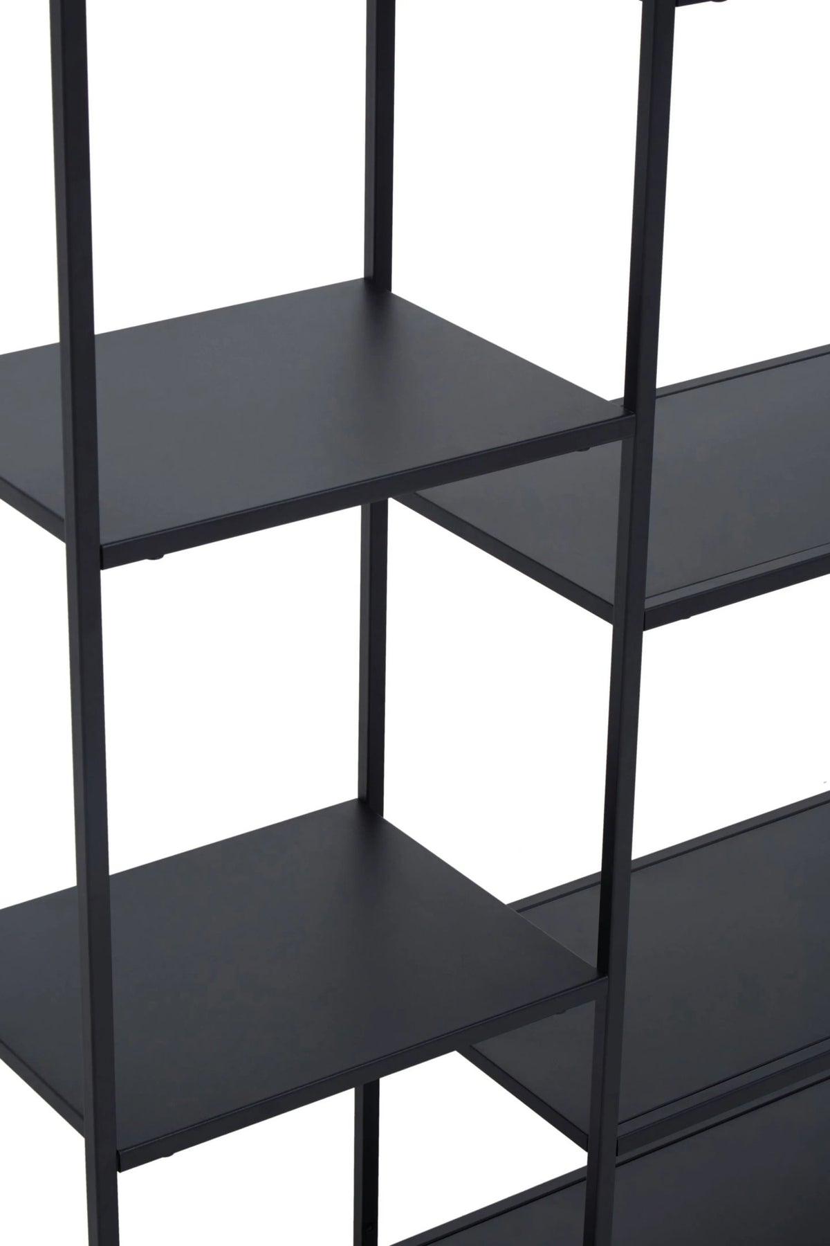 Oxford Black Metal Multi Tier Shelf Unit
