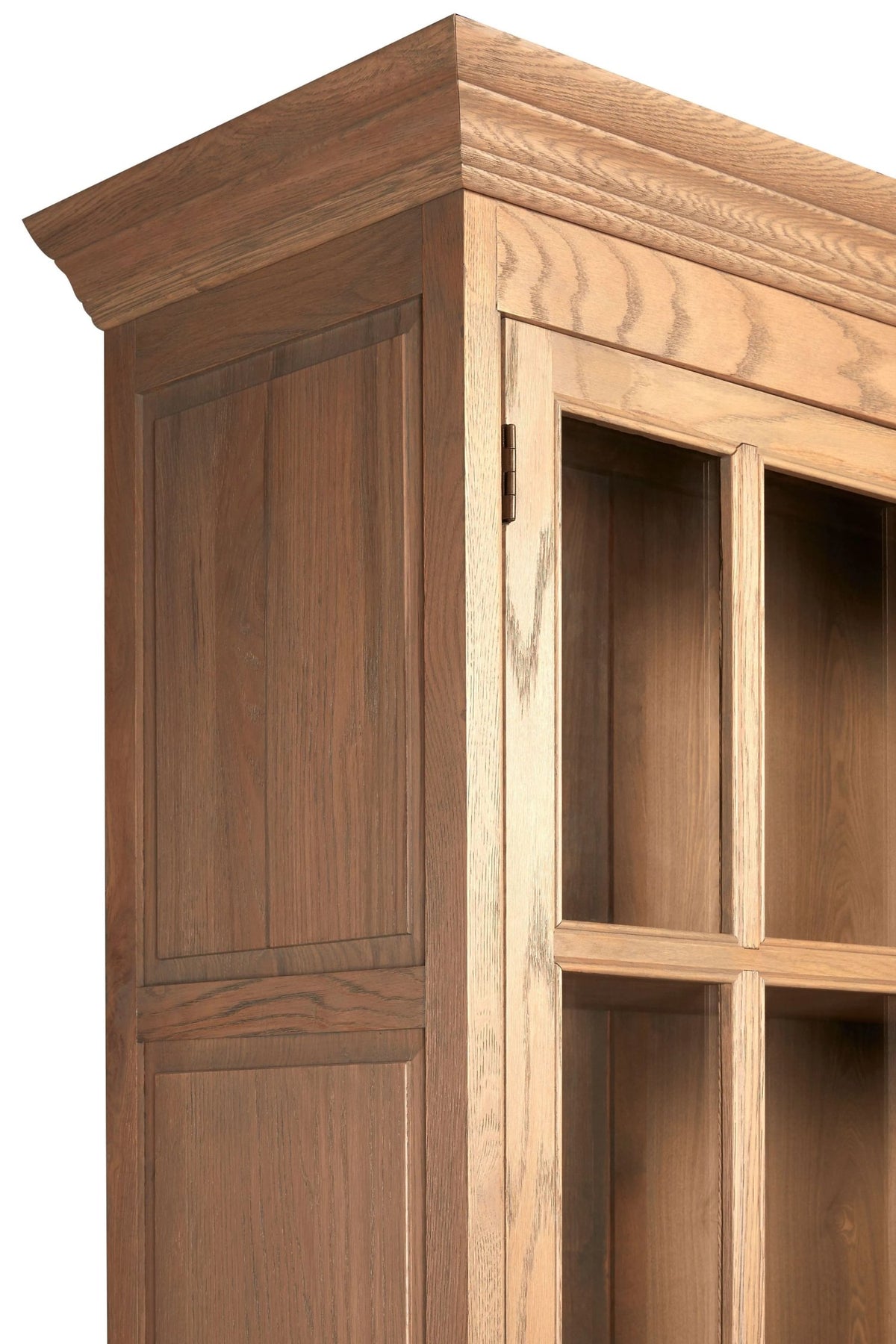 Cannes Oak Wood Tall Cabinet