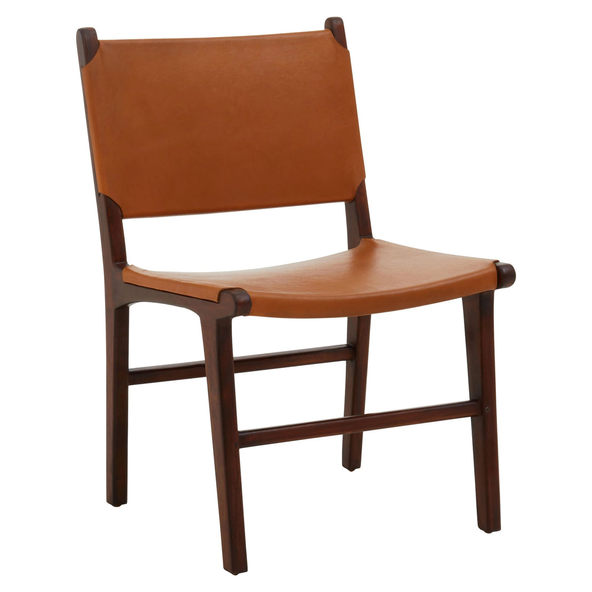 Carlton Antique Brown Leather Chair