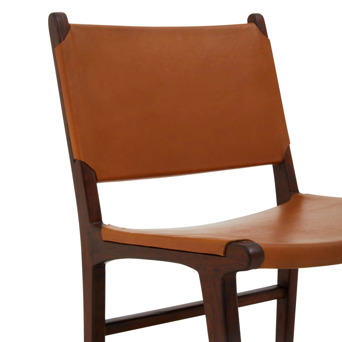 Carlton Antique Brown Leather Chair