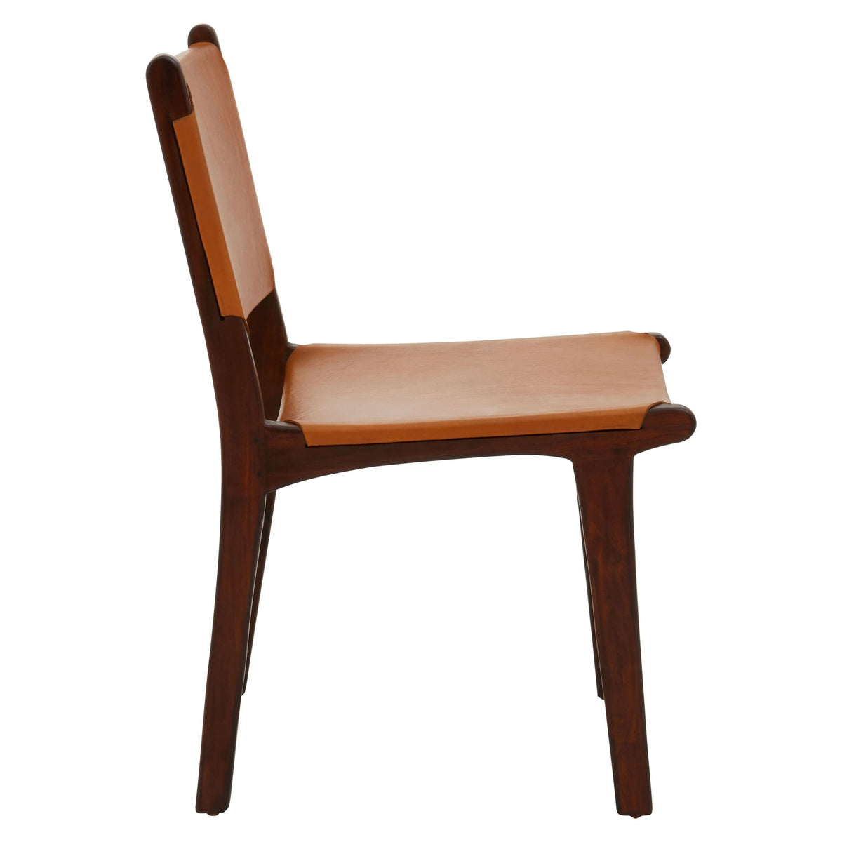 Carlton Antique Brown Leather Chair