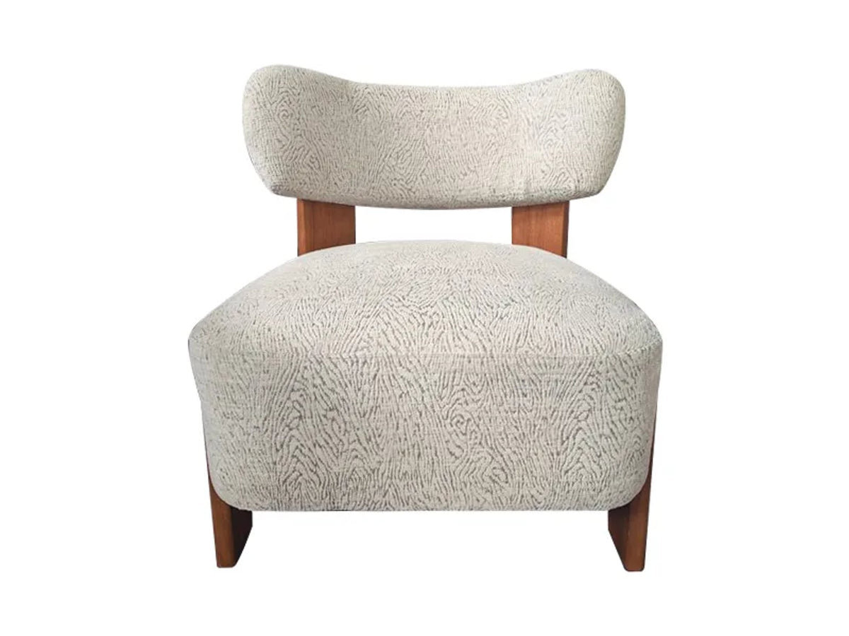 Snape Natural Animal Jacquard Pattern Lounge Chair