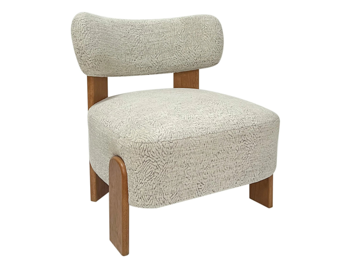 Snape Natural Animal Jacquard Pattern Lounge Chair