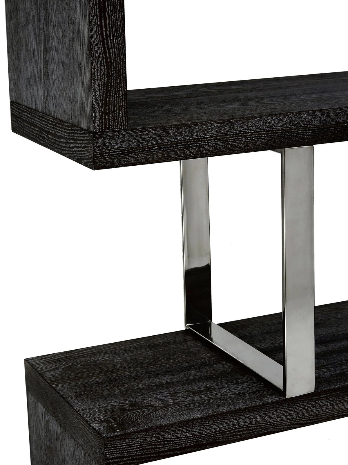 Porto Black Elm Wood 4 Tier Shelf Unit