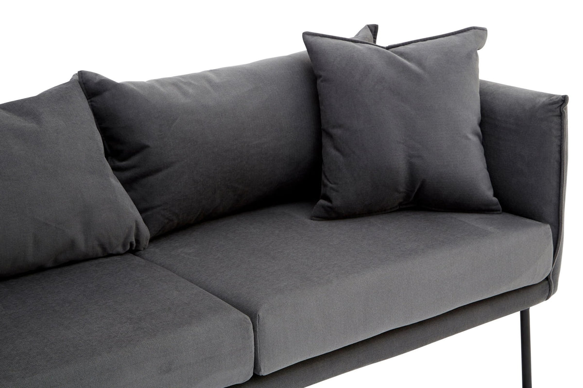 Penzance Two Seater Grey Sofa